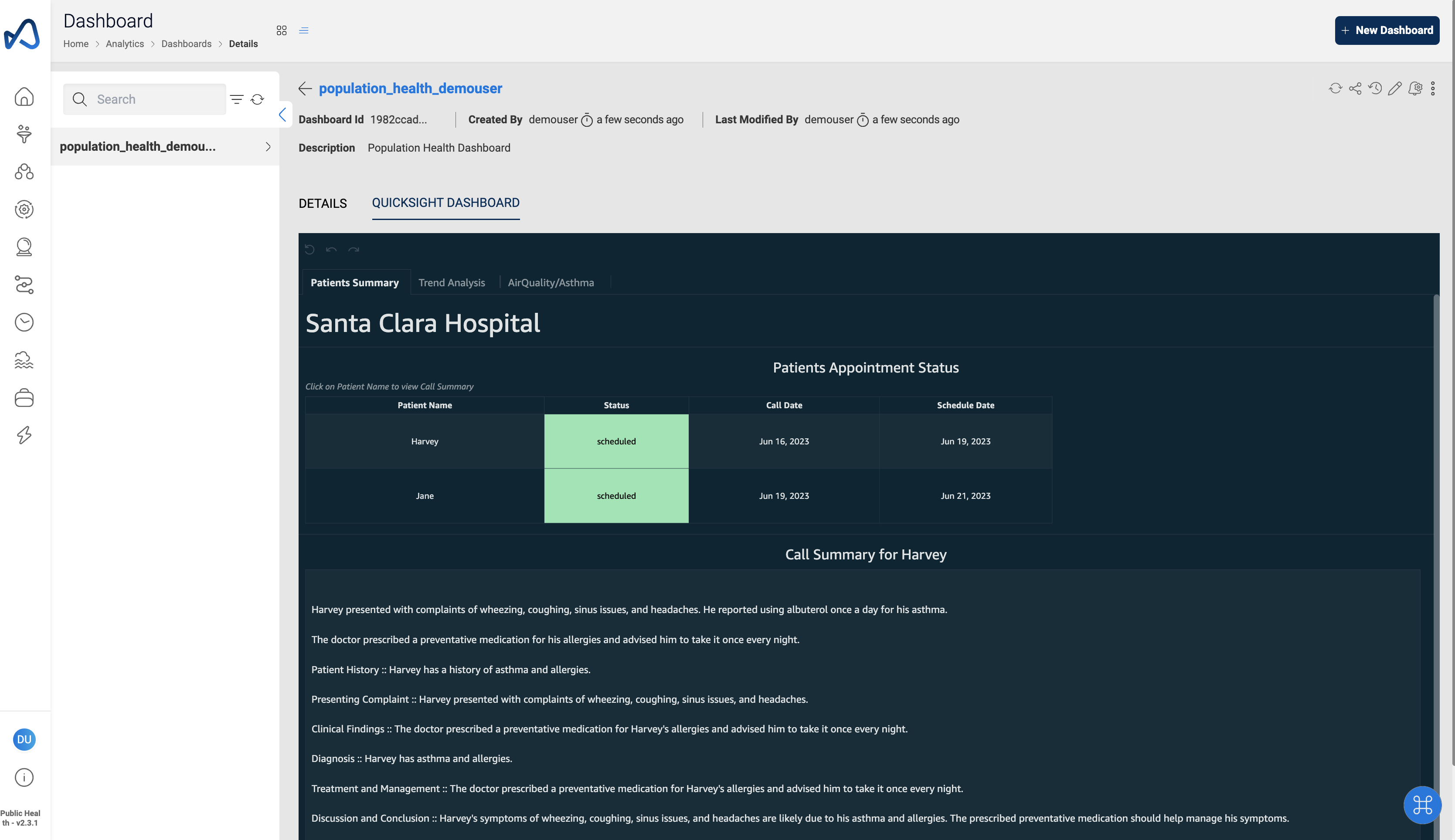 Dashboard